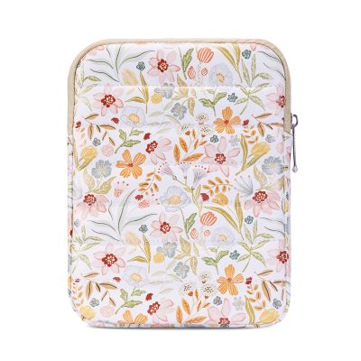 Clezolraa 6-7 Inch Puffy Sleeve Case for 7" Kindle Paperwhite 12th Gen/Colorsoft 2024, 6.8" Kindle Paperwhite 11th Gen, 6" Kindle 11th Gen 2024/2022, Oasis, Protective Pouch Bag, Beige Floral