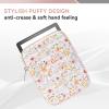 Clezolraa 6-7 Inch Puffy Sleeve Case for 7" Kindle Paperwhite 12th Gen/Colorsoft 2024, 6.8" Kindle Paperwhite 11th Gen, 6" Kindle 11th Gen 2024/2022, Oasis, Protective Pouch Bag, Beige Floral view 3
