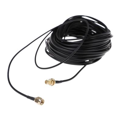 ACGTUY 1PC 20m W/i/Fi Router an/te/na Extension Cable Cord RG174 RP-SMA Male to Female