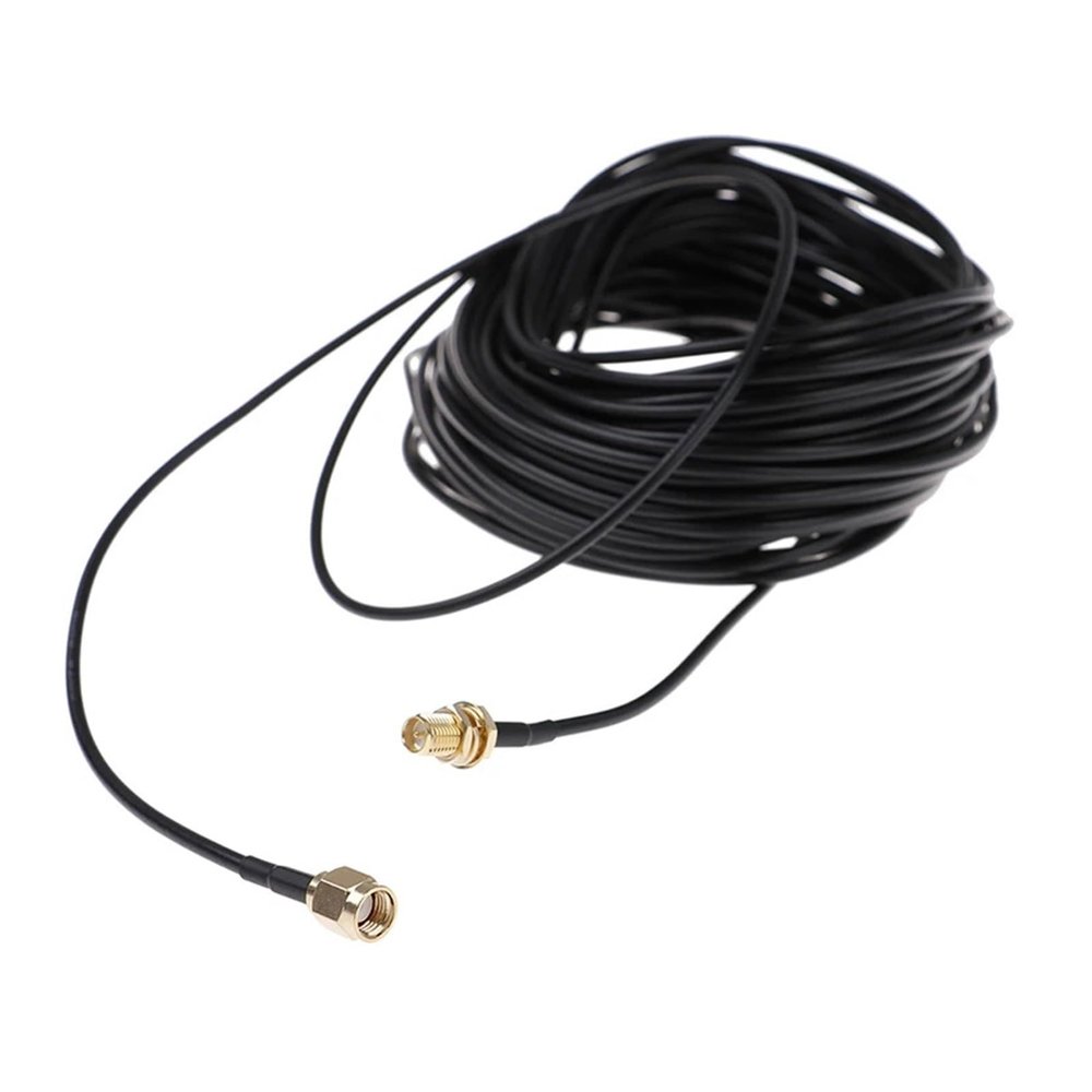 ACGTUY 1PC 20m W/i/Fi Router an/te/na Extension Cable Cord RG174 RP-SMA Male to Female