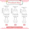 15 Pairs Earbud Tips, Clear Silicone Ear Bud Replacement Tip in-Ear Headphones Soft Earbud Covers Eartips Fit Most in-Ear Earbud15 Pairs, S/M/L Sizes view 2