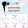 15 Pairs Earbud Tips, Clear Silicone Ear Bud Replacement Tip in-Ear Headphones Soft Earbud Covers Eartips Fit Most in-Ear Earbud15 Pairs, S/M/L Sizes view 3