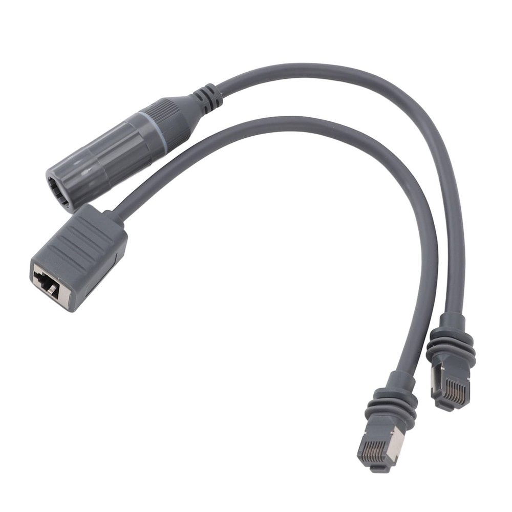 1200Mbps Satellite RJ45 Adapter with Rubber, Copper, and Shielding for Gen3 Rectangular,IP68 Water Proof, Compatible with Various Devices