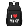 AMZWZSH I Love My GF Girlfriend Travel Laptop Backpack, Business Anti Theft Slim Sturdy Laptops Backpacks, College Computer Bag Gift for Men & Women Fits 17 Inch Notebook,Black view 1