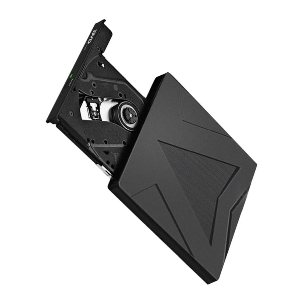 Angoily External DVD Drive with USB and Type-c Portable Cd DVD Reader for Laptop and Fast Data Transfer Compatible with Pc and