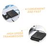 Angoily External DVD Drive with USB and Type-c Portable Cd DVD Reader for Laptop and Fast Data Transfer Compatible with Pc and view 3