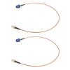 2pcs Fakra C Male to SMA Male Antenna Adapter Cable, Anti-interference, Premium Metal+rubber Material, Universal Fit For Car Gps Wlan Coaxial Cables view 3