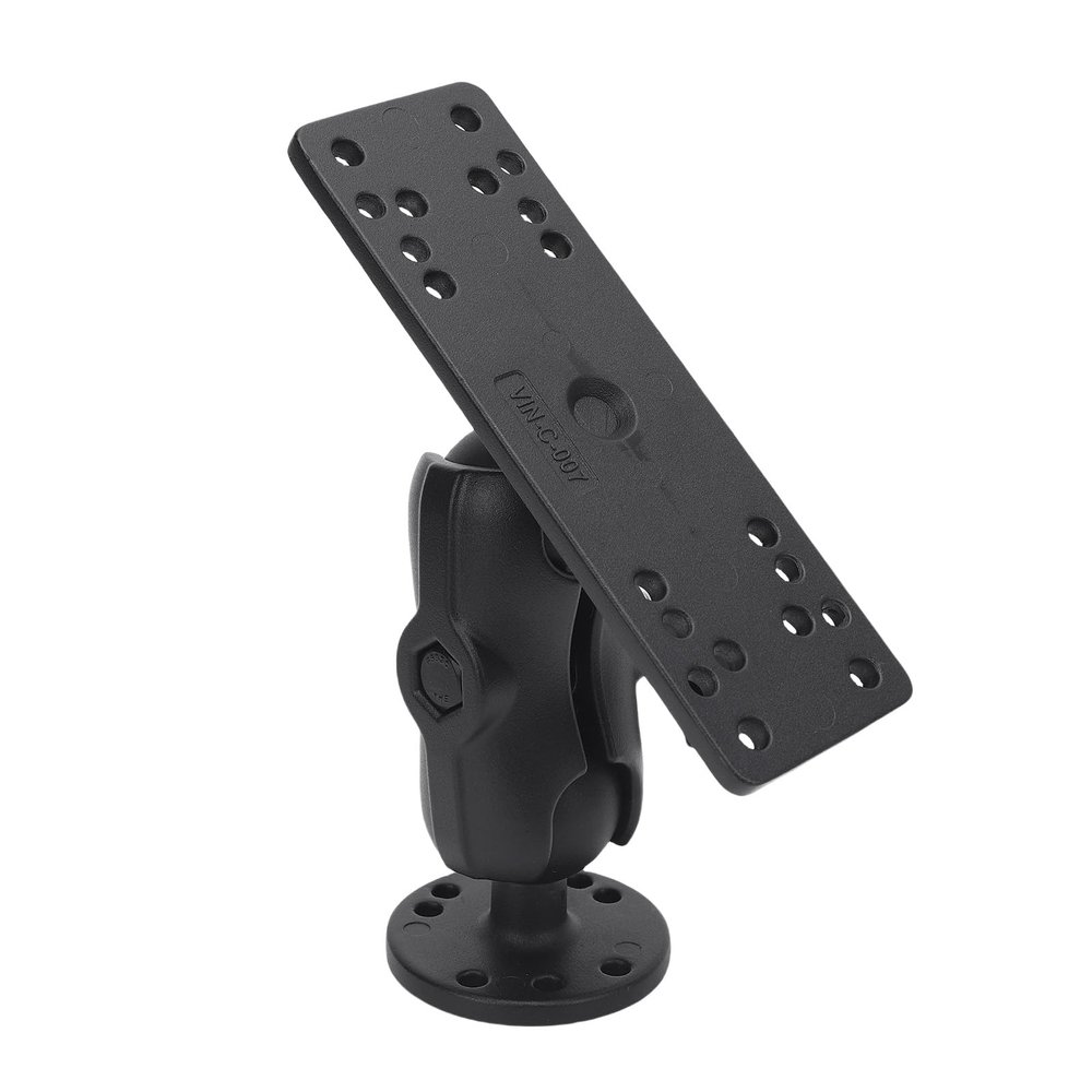 Fish Finder Mount, Aluminum Alloy Arm with Ball Head for Fish Finder, GPS Devices, T, Replacement for Kit, Drill Base, Backup Camera Screen Track, (8.7cm/3.4")