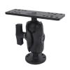 Fish Finder Mount, Aluminum Alloy Arm with Ball Head for Fish Finder, GPS Devices, T, Replacement for Kit, Drill Base, Backup Camera Screen Track, (8.7cm/3.4") view 3
