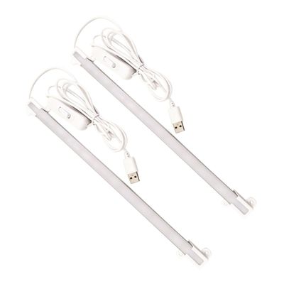 DIYEAH 2pcs Creative Desk Lamp Led Warm Light USB Ports Reading Lamp Bar for Eye- Light for Reading Work Music Stands