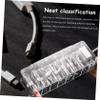 Angoily Cord Management Box Lid Compartment Charging Cord Organizer for Electronics Dust Cable Storage for Home Office and Travel view 2