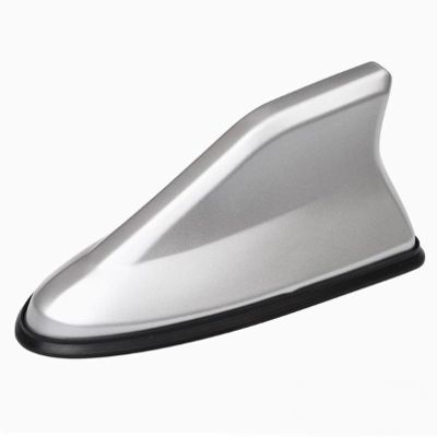 Car Shark Fin Antenna Cover for Lincoln MKC 2014 2015 2016 2017 2018 2019 2020 2021, Antena Aleta Tiburon Techo Antena Roof Aerial Base Replacement Accesorios Coche,Silver