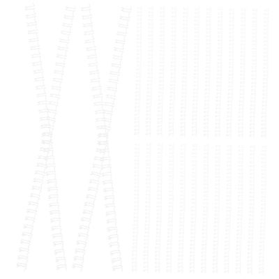 Housoutil 100pcs Double Binding for Notebooks Photo Albums Projects Loose Leaf for Home Office and School Use