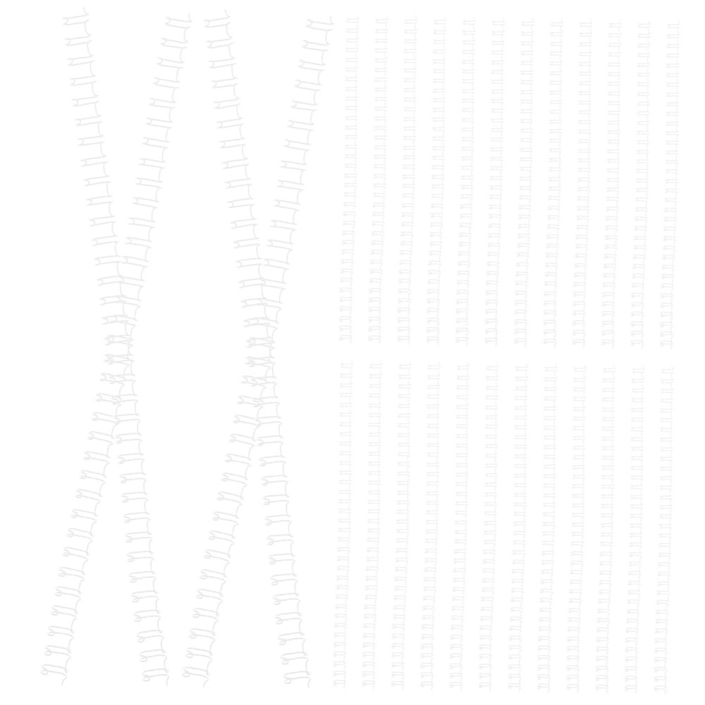 Housoutil 100pcs Double Binding for Notebooks Photo Albums Projects Loose Leaf for Home Office and School Use