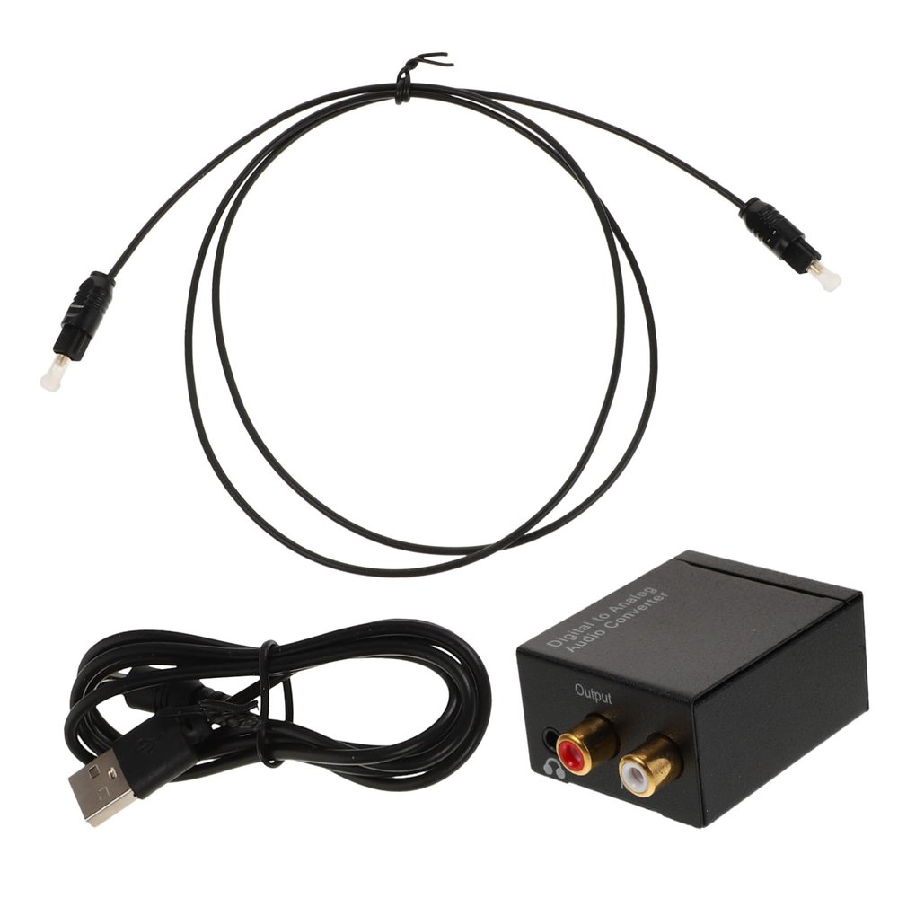 Holibanna Portable Digital to Analog Audio Converter Jack Optical to Audio Adapter for Rv Theater and Setup Wide Compatibility