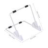 ARTIBETTER Tablet Mount Stand Aluminum Desk Holder for Hands Use Compatible and Tablets for Gaming Videos Reading and Work White view 4