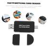 Angoily Card Reader Adapter Reader Versatile Reader -c Writer Plastic Reader Portable Reader Converter c Memory Reader Converter Black Matte Process view 3