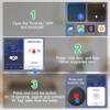 Air Tracker Air 4 Pack Tag Tracker Tag,IP68 Waterproof Smart Tag Locator Keys Finder and Item Locator,Bluetooth Tracker Item Finders with Find My(iOS Only) Track Your Keys,Wallet (Black) view 4
