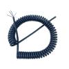 Spiral Telescopic Spring Coiled Cable Wire - Pure Spiral Telescopic Wire Spring Shielded Wire 5 Cores 24AWG 0.2mm square Stretch 1 Meter to 14 Meters Spiral Cable spiral extension(Stretch 11 meter) view 2