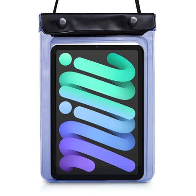Universal eReader Waterproof Case Cover Tablet Protective Pouch Holder Compatible with 7" Kindle Paperwhite, Oasis/Kobo Libra Colour/Pocketbook/iPad mini 7 8.3" 2024, Mini 6th Generation (Blue)