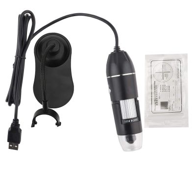 Baxnore 50X-1000X Digital Microscope, HD 1920x1080 Microscope with 8 Lights, Flexible Bracket for PCB Repair, Biological Observation