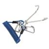 equlup Stainless Steel Double Diving Hook, Spring Coiled Diving Lanyard Double End Snap Clip Dive Hook Spring Coiled Lanyard for Cameras and Dive Lights (Blue) view 4