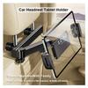 Adjustable Car Headrest Tablet Holder  [3-in-1 Extension Arm] Universal Fits 4.7-12.9" Device Like Pro/Air/Mini, Galaxy Tablets  Foldable Back Seat Mount for Kids, Road Trip Travel Essentials view 3