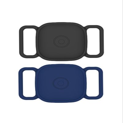 Case for Tile by Life360 Mate Bluetooth Tracker for Dog, Cat, Pets,WUNIAKSuitable for Pet Collar Design,Soft Silicone Protective Portable Scratch Shock Resistant1 Black+1 Blue