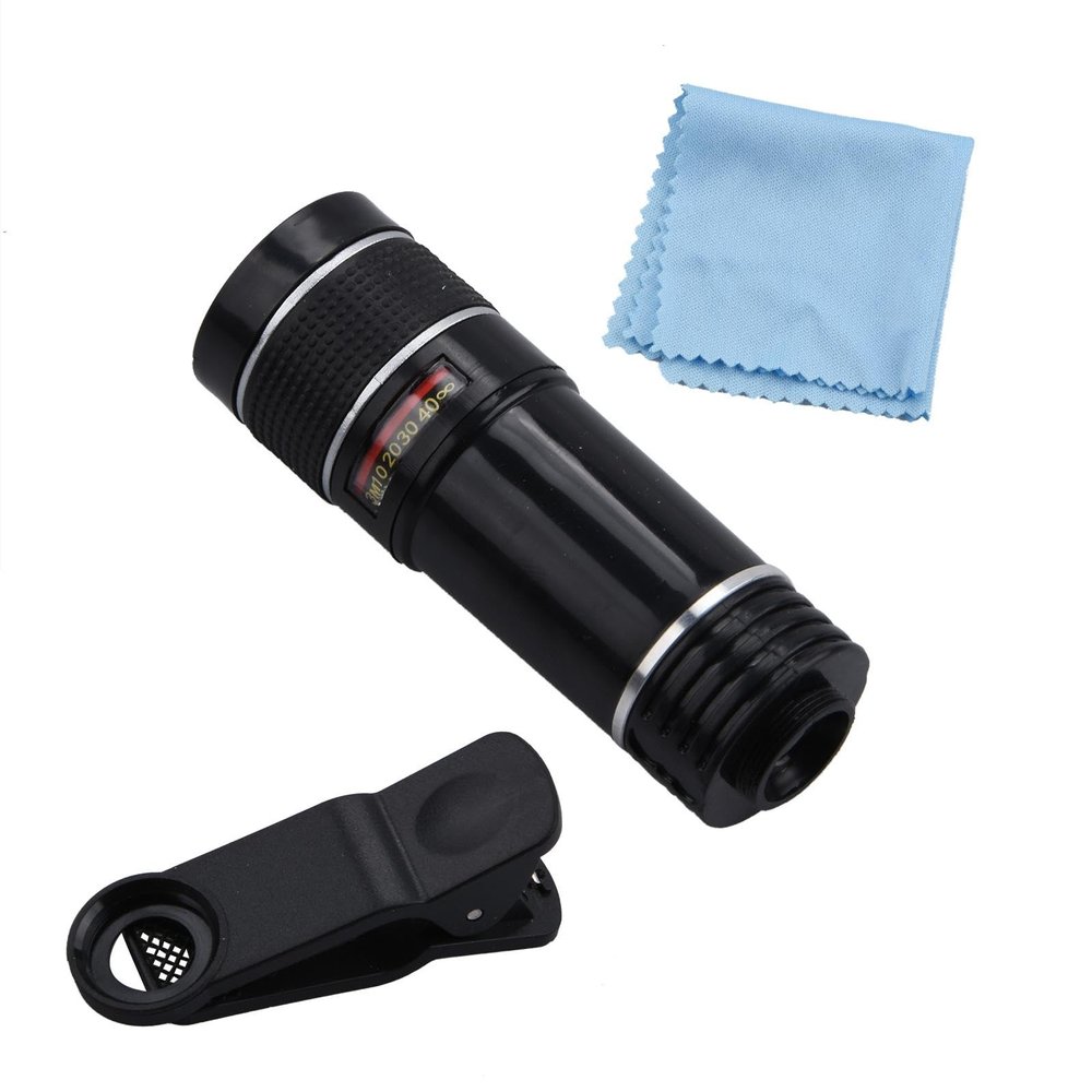 Long Focus Zoom Telephoto Lens Phone Camera Lens Kit 20X Mobile Telephoto Lens with Clip for Most Mobile Phones Accessory