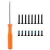 16pcs Replacement Bottom Back Shell Cover Screws for Steam Deck Gamepad with Screwdriver view 3