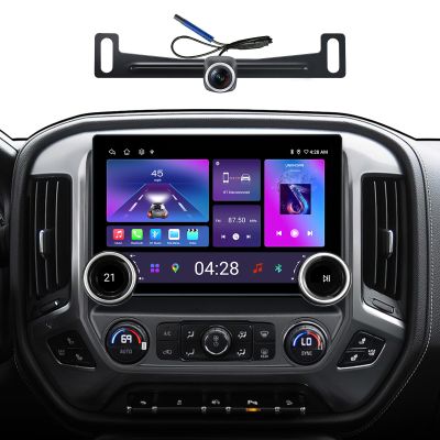 11.5" 2K QLED Android 13 Car Stereo for Chevy Silverado & GMC Sierra 1500 2500HD 3500HD (2014-2018) - 8-Core 6GB+128GB Wireless CarPlay Android Auto with Dual Knobs, Support Bose (Fiber Optic)