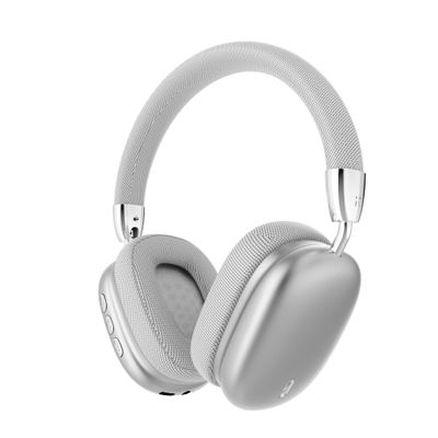 B36 Wireless Over-Ear Headphones, Bluetooth,Foldable and portable , Premium Mesh Fabric, Silver Metal Accents Suitable for travel, learning, sports, listening to music and other scenarios ()