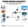 Wireless Display Adapter,Screen mirroring Adapter for tv for i-OS/Android/Windows/i-Phone/Tablet Monitor Projector, Support Air-Play DLNA Miracast (Matte Black) view 2