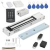 Access Control System RFID 600 lbs Electromagnetic Door Lock with Two Remotes Equipped with Five Access Keys Built-in Alarm Tone 110V Power Supply view 1