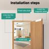 Access Control System RFID 600 lbs Electromagnetic Door Lock with Two Remotes Equipped with Five Access Keys Built-in Alarm Tone 110V Power Supply view 3