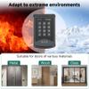 Access Control System RFID 600 lbs Electromagnetic Door Lock with Two Remotes Equipped with Five Access Keys Built-in Alarm Tone 110V Power Supply view 4