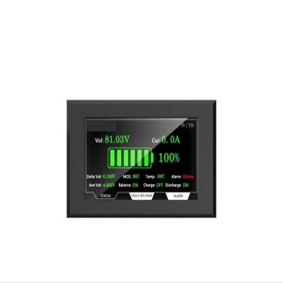 KACOME BMS 4.3-inch Screen 88.5 * 135.9mm TFT LCD Display Voltage Current SOC Touch Screen Temperature Indicator