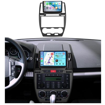 Radio for Land Rover Freelander 2 LR2 2007-2012 Car Stereo with Wireless Carplay Android Auto,5.0 Bluetooth 32EQ,9inch 1280x720P IPS Touch Screen,FM/RDS Android 15 GPS WiFi AHD Backup Camera
