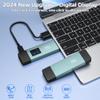 2025 Upgraded Wireless HDMI Transmitter and Receiver, LED Display, 4K Decode 1080P@60Hz Ultra HD Video Output, Plug&Play 5G+2.4G for Video and Audio to Monitor from PC/Projector/TV Box view 2