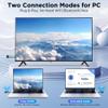 2025 Upgraded Wireless HDMI Transmitter and Receiver, LED Display, 4K Decode 1080P@60Hz Ultra HD Video Output, Plug&Play 5G+2.4G for Video and Audio to Monitor from PC/Projector/TV Box view 4