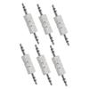 Angoily 6Pcs Male to Male Audio Extender Mixer Conversion Connector Durable Microphone Adapter view 1