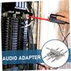 Angoily 6Pcs Male to Male Audio Extender Mixer Conversion Connector Durable Microphone Adapter view 3