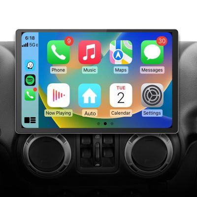 11.5 inch Car Radio Stereo for Dodge RAM 1500 2500 3500 2009 2010 2011 2012 Jeep Wrangler JK 2007-2018 Android 12 Wireless CarPlay Android Auto