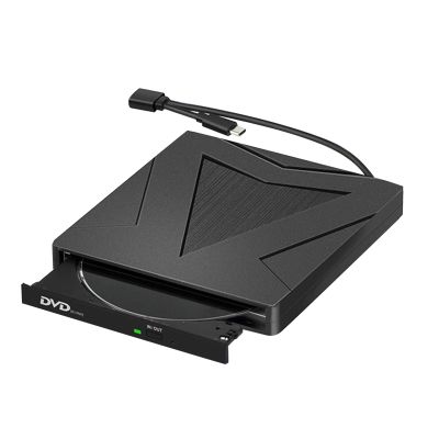 External CD DVD Drive USB 3.0, DVD & CD Disc Drive Player Burner Reader Writer for Laptop PC Desktop