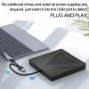 External CD DVD Drive USB 3.0, DVD & CD Disc Drive Player Burner Reader Writer for Laptop PC Desktop view 2