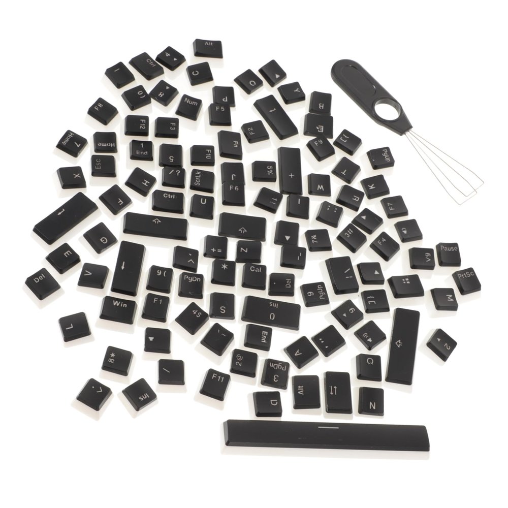 Angoily 1Set Translucent Mechanical Keyboard Keycaps Keys Frosted Design for Gaming Keyboards