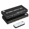 8K HDMI Switch 4K 120Hz - 5 in 1 Out HDMI Splitter Switcher 8K@60Hz 4K@120Hz with Remote 3D HDR10+ HDCP 2.3 CEC, Use for PS5/4/3 Xbox DVD Player Fire Stick Roku TV PC Nintendo Switch view 1