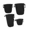 Happyyami 4pcs Lens Storage Pouch Set Elastic Camera Lens Bag for Dslr Mirrorless Lenses Shock and Protective Case for Photography Accessories view 1