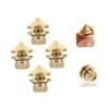 DOITOOL 4pcs Shockproof Speaker Copper Spikes Pads for Studio Isolation Audio Spike Feet for Speakers Amplifiers and Turntables Easy to Install Absorbers view 2