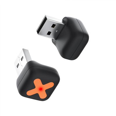 2 in 1 Mini Android Auto and Wireless CarPlay Adapter Convert Factory Wired to Wireless Dongle, Compact Size USB CarPlay Wireless Stick AAndroid Auto Adapter for iOS 12+/Android No Delay